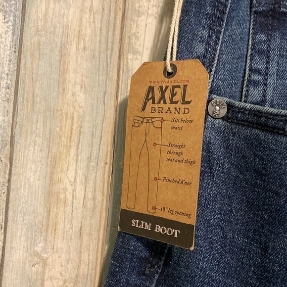 NWT TK AXEL Slim Boot Medium Wash Mens Jeans | 40x32 - Picture 7 of 11